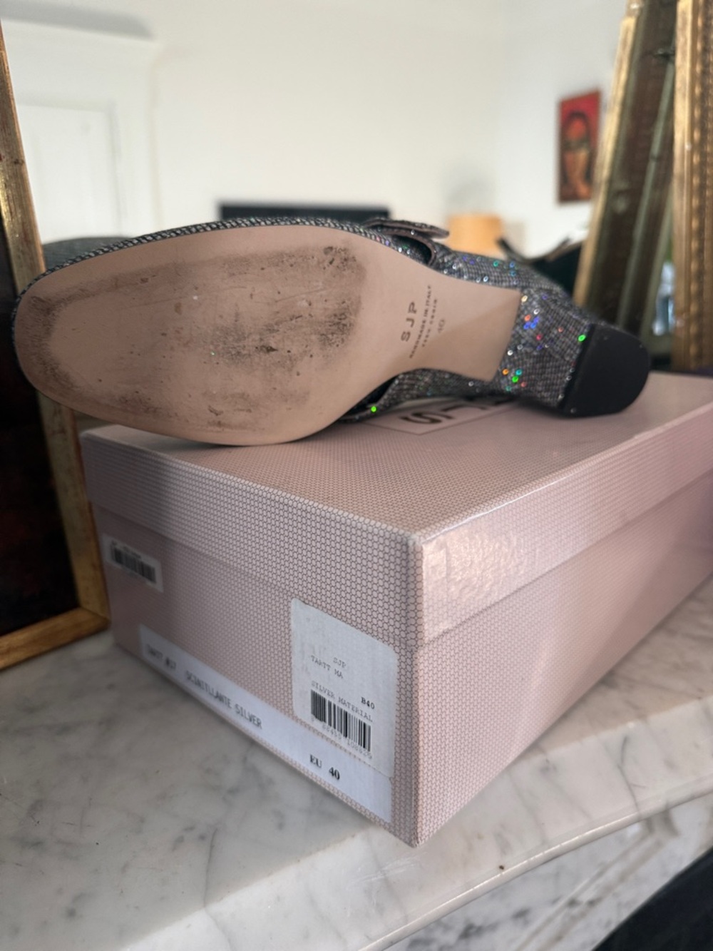 SJP by Sarah Jessica Parker Iridescent Glitter Mary Jane Pump - Picture 15 of 16